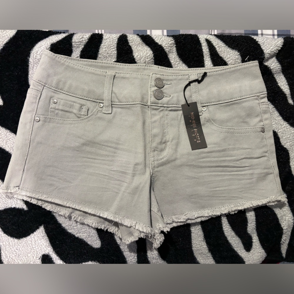 Light Gray Jean Shorts